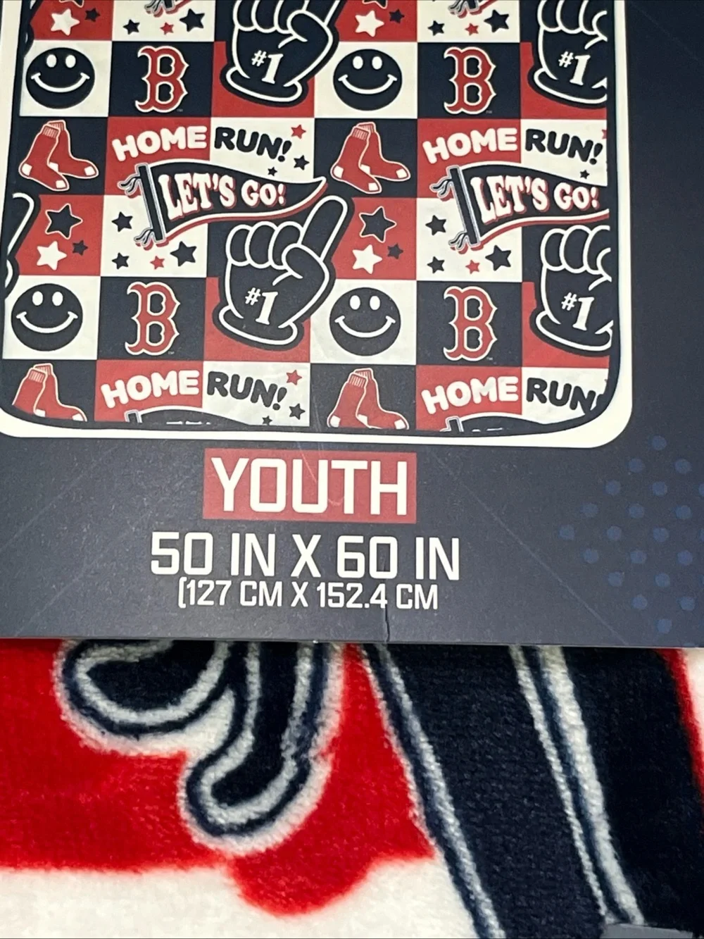 Boston Red Sox Super Soft Plush Blanket Youth 50 X 60 Throw Fleece New SEALED